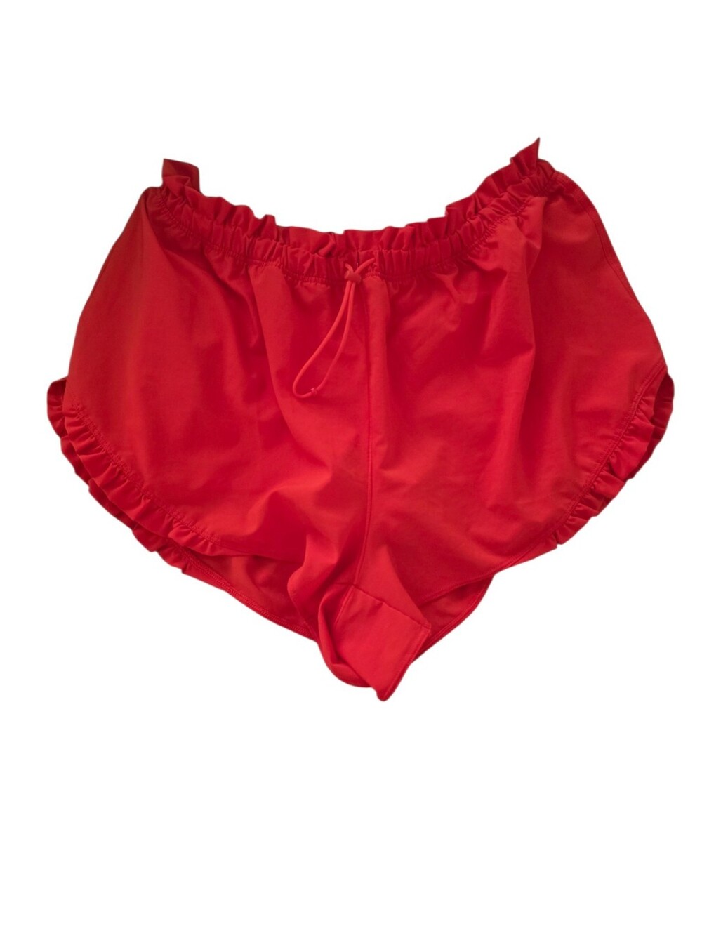 NWT Aerie Orange Ruffle Trim Shorts
